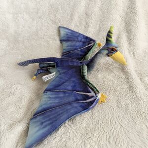 Jurassic Quest Blue Pterandon 22”Winged Dinosaur Stuffed Plush Dino Pterodactyl
